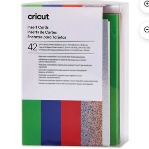 Cricut Insert Cards Double R10 Rainbow Scales DIY Cardstock Craft 42 Ct